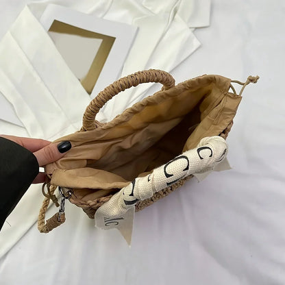 1pc Fashionable Women's Handbag Versatile Straw Woven Crossbody  Shoulder Bag Ideal for Shopping Dating Parties & Work Commuting