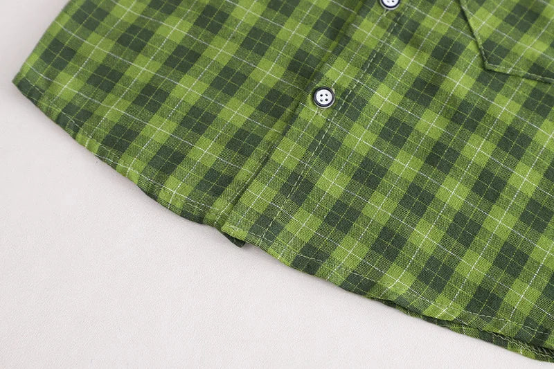 Kids Clothes Baby Boy/Girl Plaid T-Shirt + Shorts Set Summer Clothing Fashion Casual Boys Tracksuit Children Baby Clothes Set