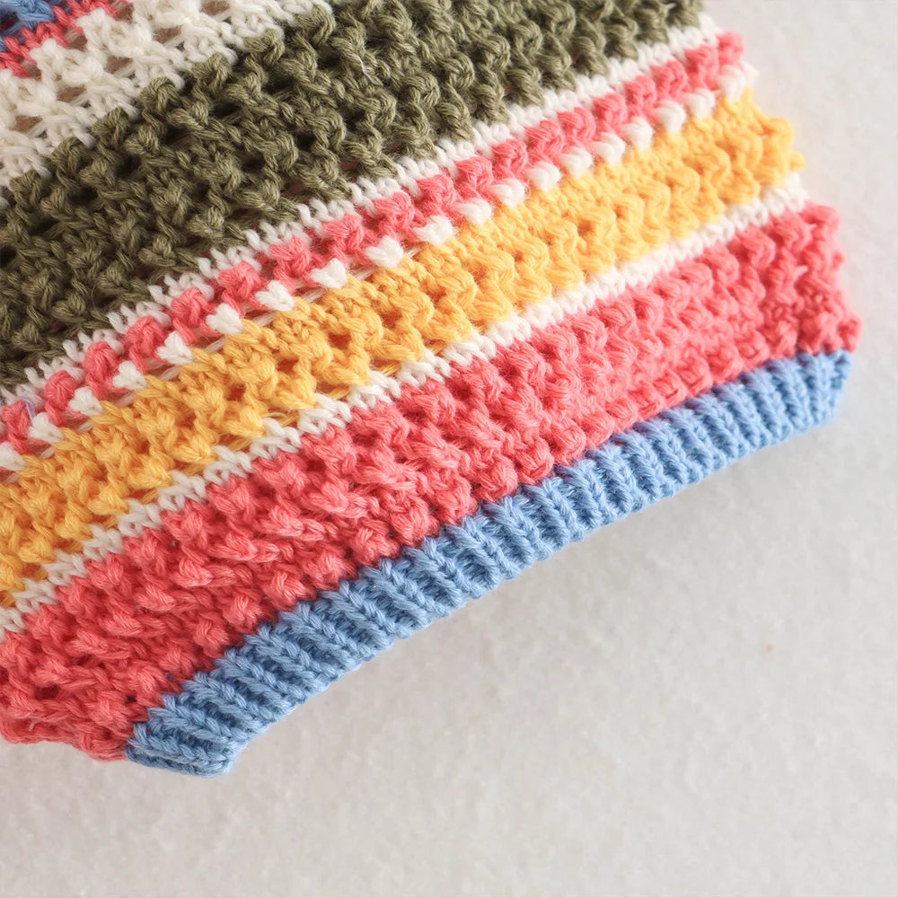 Orange Green Purple Polo Collar Single Breasted Short Sleeves Top Elastic Waist Short Pants Women Striped Suit Set ZATAF Spring