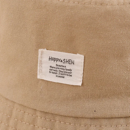 Simple Fashion Baby Bucket Hat Summer Toddler Boys Girls Letter Label Fisherman Hats For Kids Outdoor Beach Panama Basin Cap