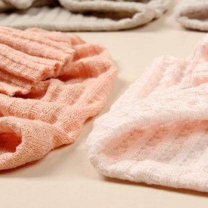 Lovely Bowknot Knitted Baby Hat Cute Solid Color Baby Girls Turban Hat Soft Newborn Infant Cap Accessories Beanies Head Wraps