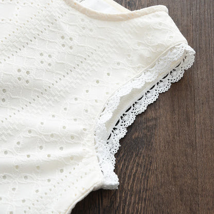 Summer New 3-7 Years Girls Daily Casual Solid Color Outfits Sleeveless O-Neck Top + Pants 2 Pcs Set Children Fashion Clothing