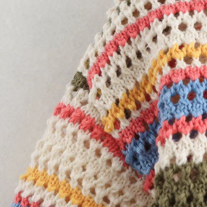 Orange Green Purple Polo Collar Single Breasted Short Sleeves Top Elastic Waist Short Pants Women Striped Suit Set ZATAF Spring