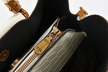 Fashionable Large Capacity Floral Print Shoulder Bag Women's Stylish Crossbody Handbag Simple Mom Bag Soft Polyester Lining