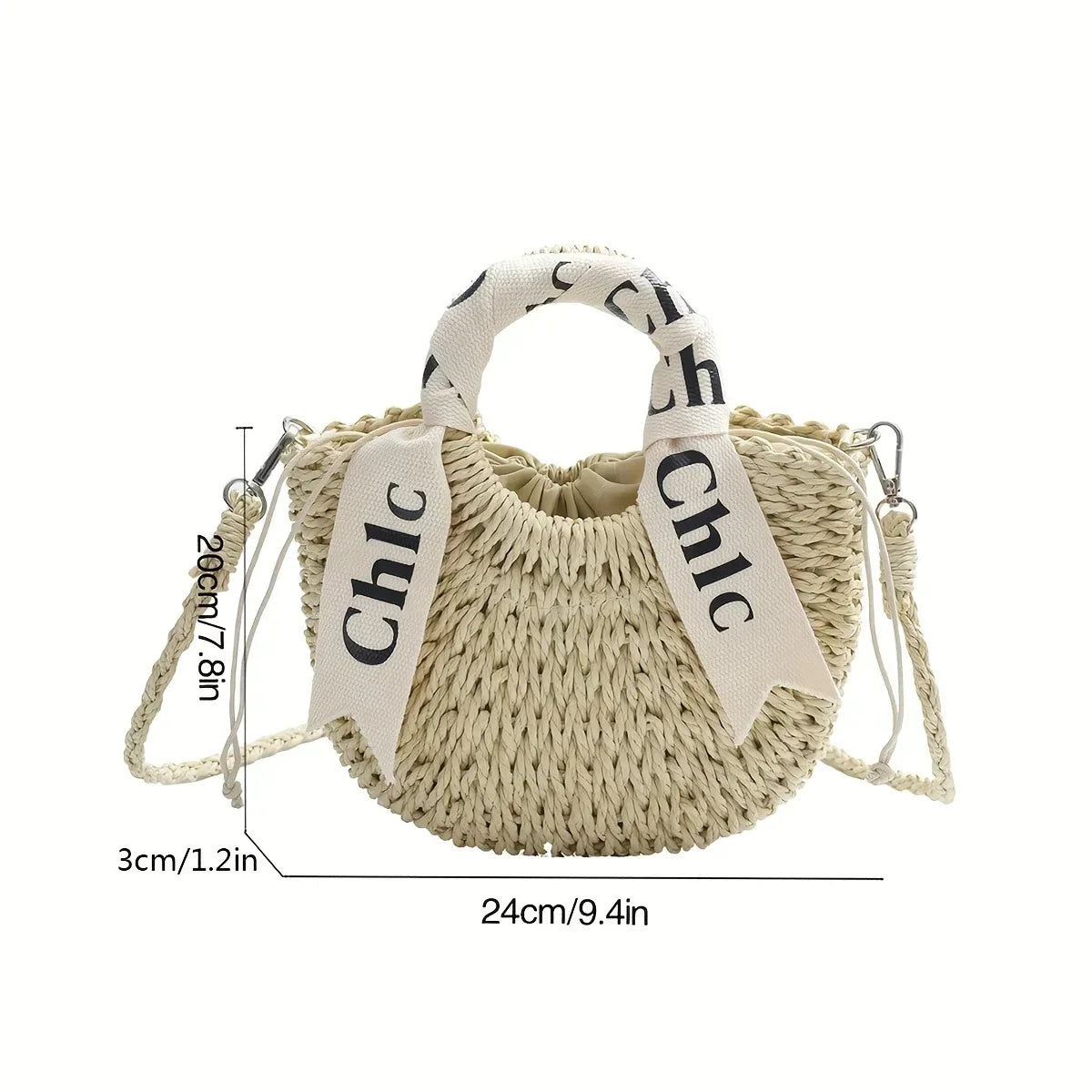 1pc Fashionable Women's Handbag Versatile Straw Woven Crossbody  Shoulder Bag Ideal for Shopping Dating Parties & Work Commuting
